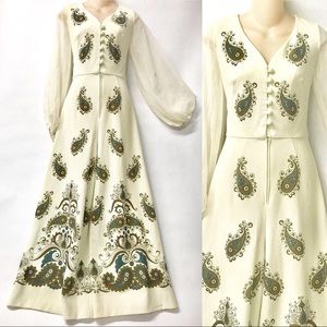 VTG Sixties Alfred Shaheen Paisley Jumpsuit